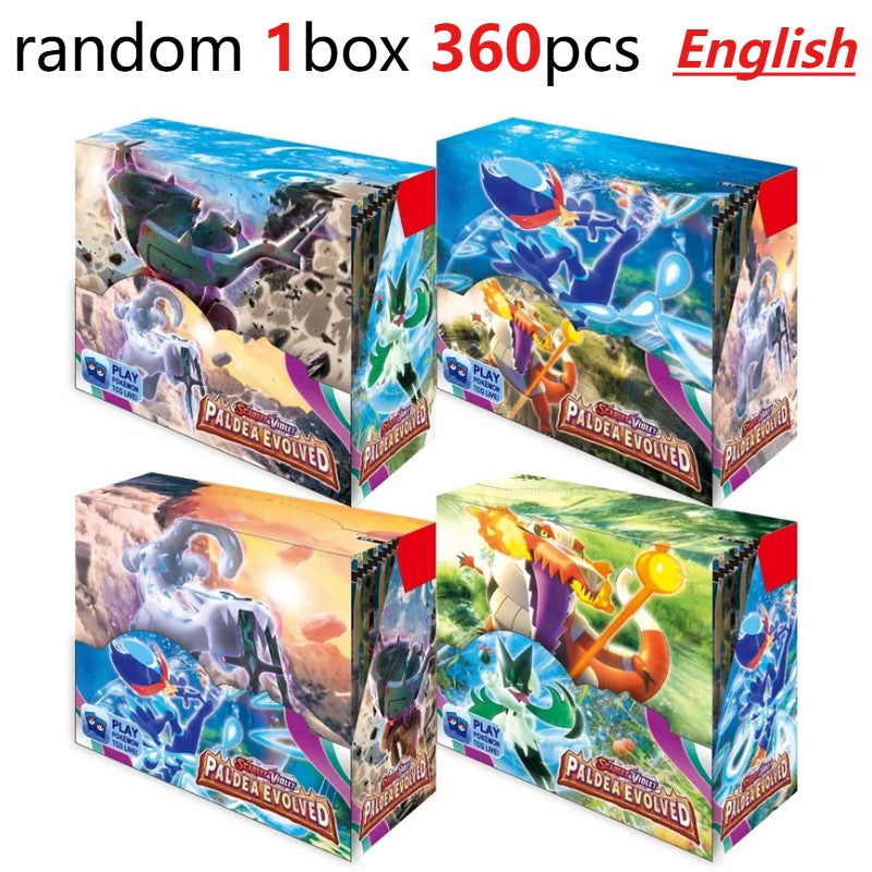 Divertido 360 Cartas Pokémon TCG Escarlate e Violeta Evoluções Prismáticas 151 Prism 36 Pacotes Caixa de Booster Pokémon Carta Colecionável