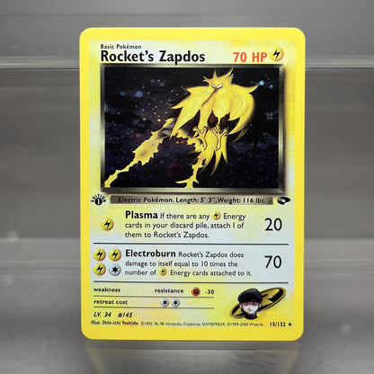 Cartas PROXY PKM Gym-Challenge/Neo-Genesis Lugia Typhlosion Rocket's Mewtwo PTCG Foil Game Collection Cards Game Toys