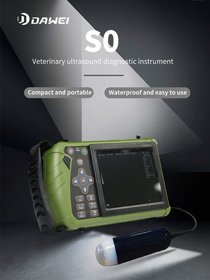Scanner Veterinário Portátil de Ultrassom para Gestação, Máquina Veterinária Ultra B com Sonda Convexa de 3.5MHz para Porcos, Ovelhas, Cães e Animais