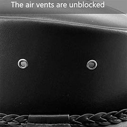 Combhasaki Mens Western Cowgirl Hats with Adjustable String Artificial Leather Wide Brim Outdoor Fashion Unisex Sunshade Cap