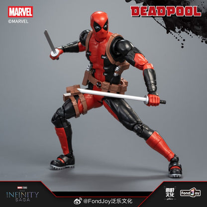 Fondjoy 15cm Deadpool Articulações Móveis 1/12 Modelo de Brinquedo Montado Marvel Anti-Heróis Figura de Anime Presente Brinquedo Infantil Enfeite de Mesa