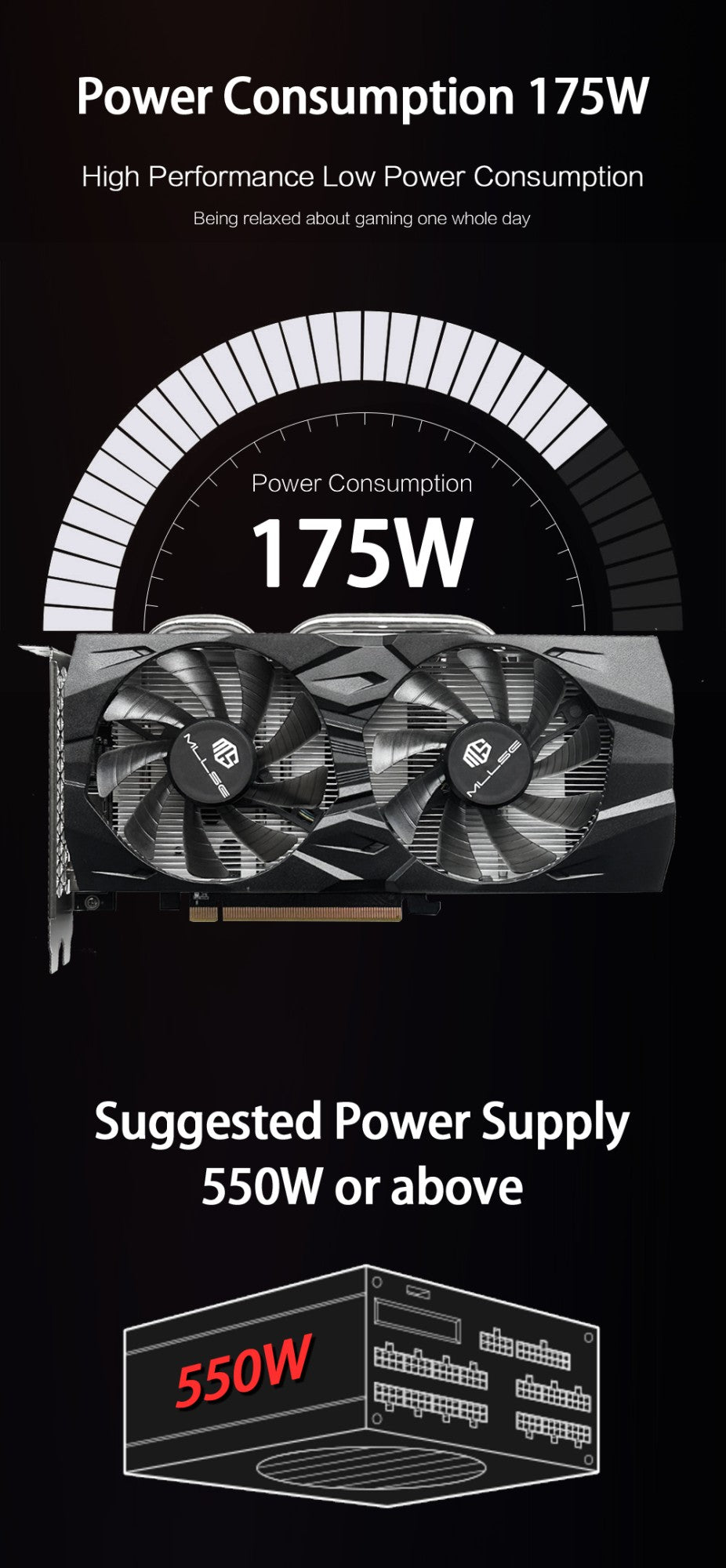 MLLSE RTX 2060 Super 8GB Placa de Vídeo para Jogos GDDR6 256Bit 8Pin PCI Express 3.0x16 rtx 2060 super 8gb games