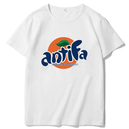 Antifa Graphic T Shirts Summer Cotton T Shirt For Man Cotton Short Sleeve T-Shirts Tees Tops Fashion New Shirts And T-Shirts