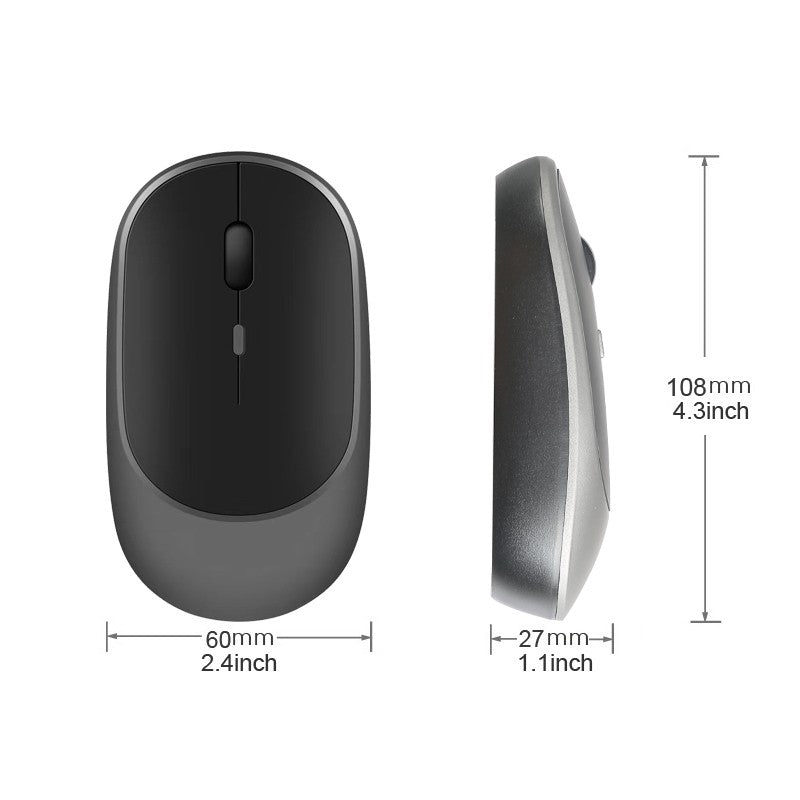 HOT Mouse Sem Fio USB 2.4G Recarregável Gamer Modos Duplos Bluetooth Para Notebook Pad Tablet PC Macbook Mause