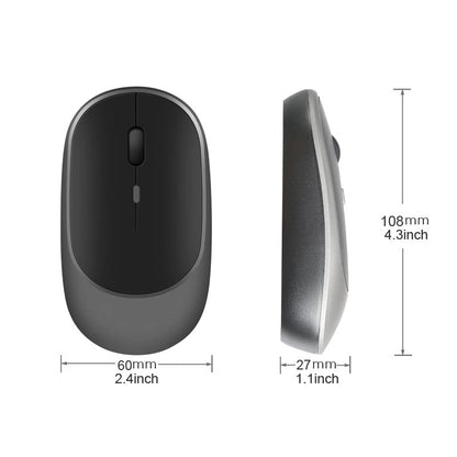 HOT Mouse Sem Fio USB 2.4G Recarregável Gamer Modos Duplos Bluetooth Para Notebook Pad Tablet PC Macbook Mause