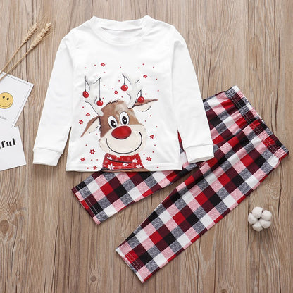 Christmas Pajamas Family Matching Outfits Sets Adult And Kids Clothes Deer Xmas Sleepwear Sets Newborn Baby Boy Girl Jumpsuit