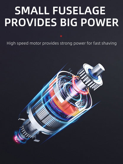 Kemei Electric Shaver for Men Waterproof Twin Blade Reciprocating Cordless Razor USB Rechargeable Shaving Machine Barber Trimmer