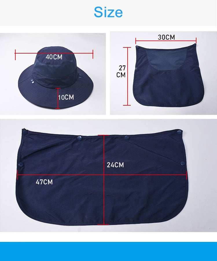 Chapéu Bucket Chapéu de Sol Proteção Solar Primavera Verão Boné Boonie Impermeável para Pesca Caminhada Jardim Safári Praia