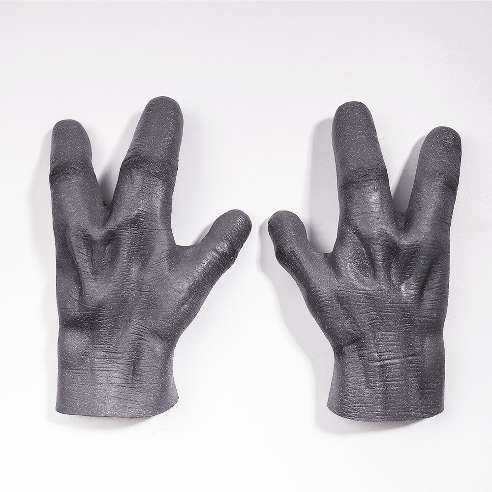 51 Area UFO Alien Mask Gloves Cosplay Extraterrestrial Organism Monster Skull Latex Helmet Hands Halloween Party Costume Props