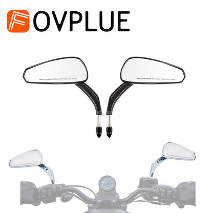 Espelhos retrovisores de motocicleta universais para Harley Touring Road Street Glide Electra Glide Sportster Iron 883 softail 1982-2024