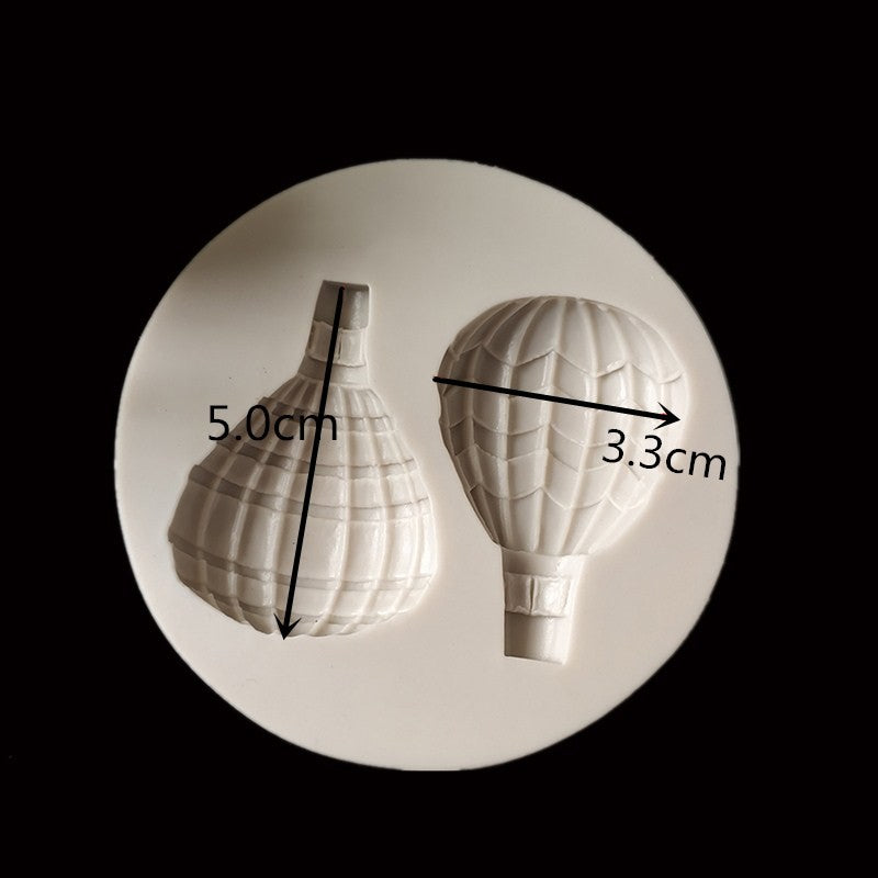 1 unidade Molde de Silicone Balão de Ar Quente Ferramenta de Decoração de Bolo Fondant Molde de Chocolate Pasta Americana Utensílio de Cozinha para Confeitaria