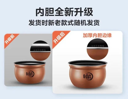 220V Midea Electric Pressure Cooker Stainless Steel Dual Pot Smart Multicooker for Home Kitchen BD