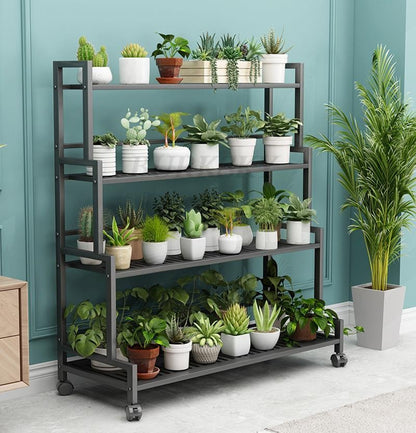 Plant Stand Flower Rack 3 Or 4 Tier Flower Pot Shelf Storage Organizer Display Rack For Indoor Garden Balcony Floor Stand