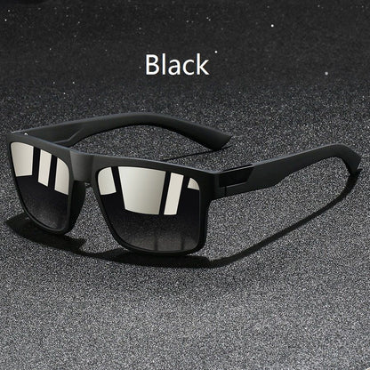4 PCS Fashion Vintage Square Sunglasses Men Fishing Driving Man Luxury Brand Designer Sun Glasses Anti-Glare Retro Eyewear UV400