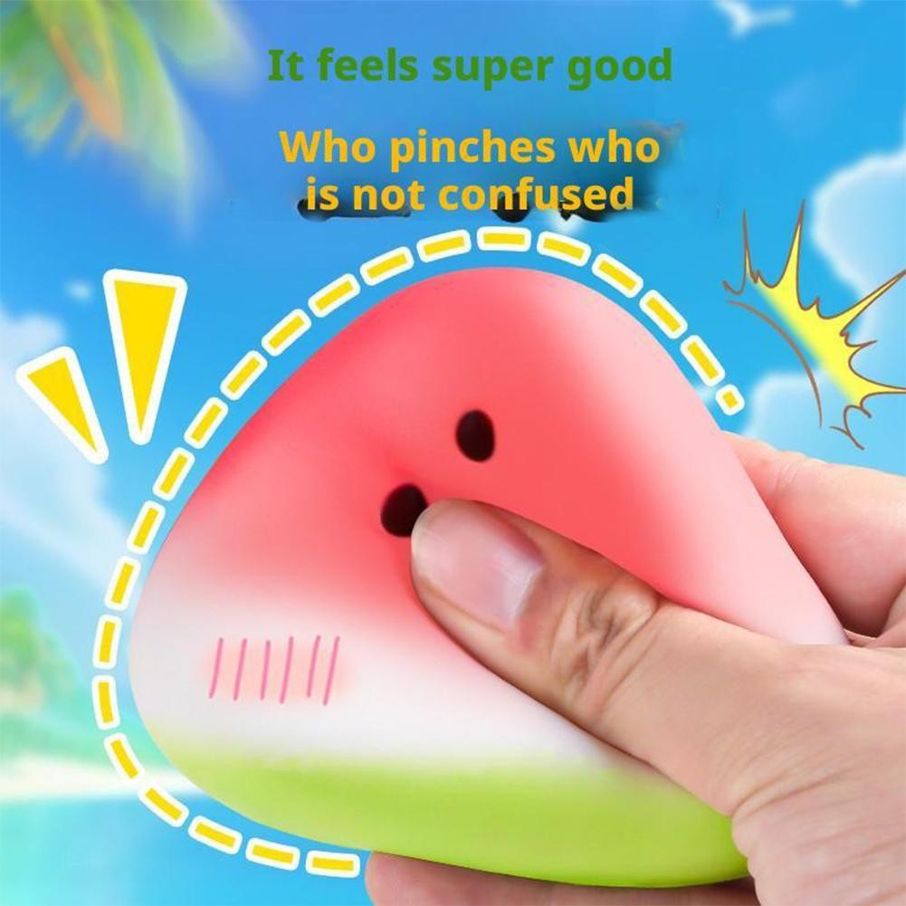 2026 New Squishy Watermelon Fidget Toy Stress Reliever Funny Pressure Reducer Prop Anti-Stress Slow Rising Fruit Pinch Squeeze