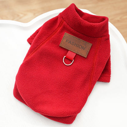 Moletom de Pelúcia Outono Inverno para Cães e Gatos, Casaco com Base de Pelúcia, Agasalho para Cachorros e Gatos, Pode Ser Puxado, Roupas de Ursinho de Pelúcia para Cães Pequenos