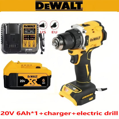 Original.DEWALT.DCD805. Bateria 20V + Ferramentas Elétricas Parafusadeira de Impacto Sem Fio Chave de Fenda Elétrica Furadeira Manual Multifuncional
