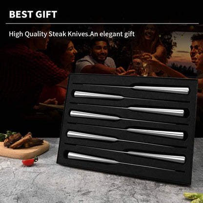 Conjunto de Facas para Carne 4/6/8 Peças Lâmina de Aço Inoxidável seiko Facas de Cozinha Afiadas Faca de Jantar Cortador de Carne Conjunto de Talheres