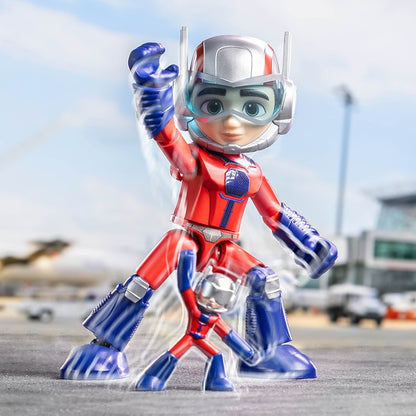Em estoque, Blokees Genuínos Marvel Spidey Amazing Friend Homem-Aranha Miles Homem-Formiga Boneco Anime Action Figure Colecionáveis Brinquedos Modelo