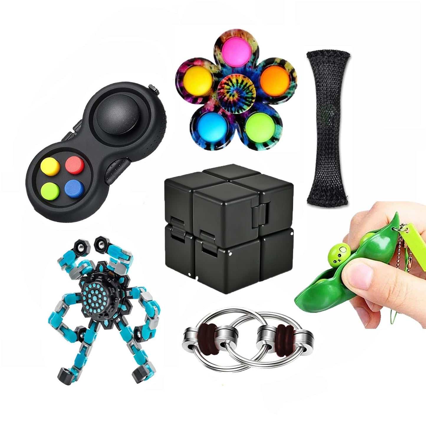 7/14 PCS Fidget Toys Adults Set,Relieves Stress Anxiety Fidget Toys for Kids and Adults with ADD,ADHD, Autism or Anxiety