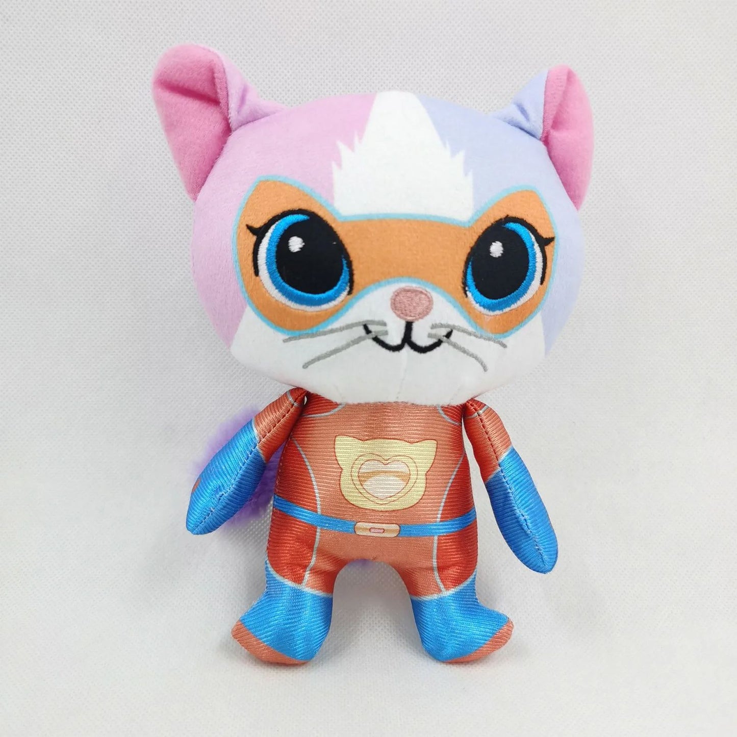 Super Kitty Team Crystal Super Soft Plush Toy Doll Blue Kitten Green Kitten Yellow Kitten Doll Children's Toy Holiday Gift