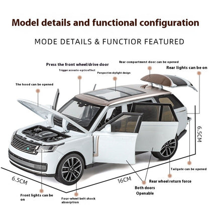 1:32 Land Rover Range Rover SV2022 SUV Diecast Alloy Model Computer Desktop Ornaments Miniatures Model Present for Childrens