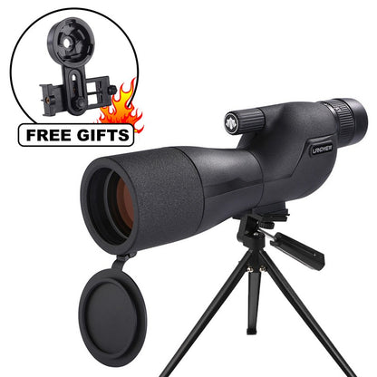 Telescópio Terrestre HD 25-75x60 com Zoom Potente, À Prova D'água, Prisma BAK4 de Longo Alcance para Equipamento de Acampamento com Tripé