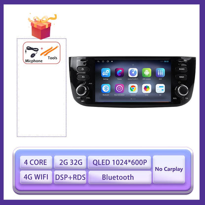 6.2 " Android 15 Auto Carplay Radio For Fiat Linea Punto EVO 2012-2015 Stereo Car Radio Multimedia Player GPS Navi Screen Tools