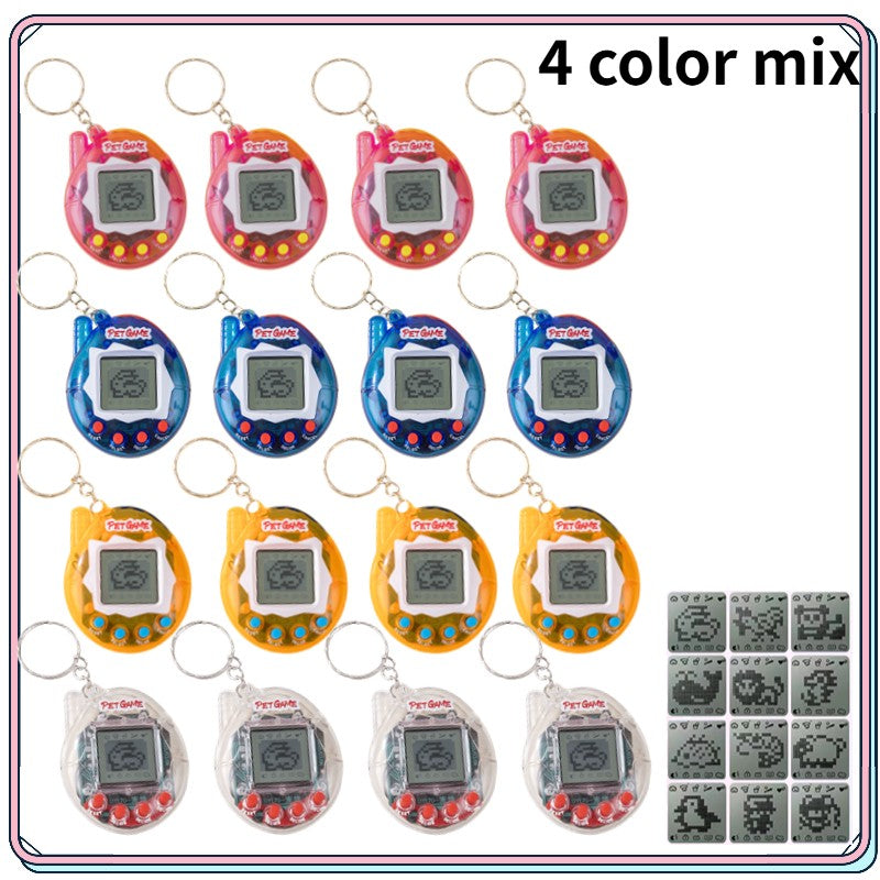 6-48PCS Virtual Pet Keychain Digital Pet Electronic Handheld Game Video Game Party Birthday Nostalgic 90s