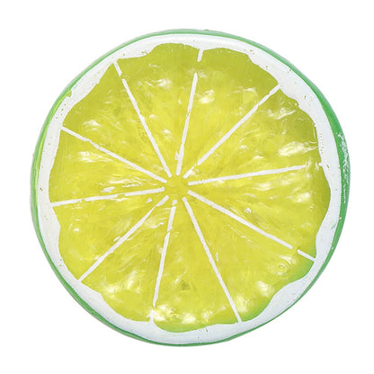 10PC Artificial Lemon Slices Blocks Simulation Lemon Slice Fake Lemon Block-Double Side Fake Fruit Model for Party Wedding Decor