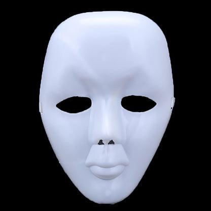 New Plastic Full Face Masks Street Dance Mask Masquerade Dance Mask Halloween Street Dance Mask For Cosplay Party Props