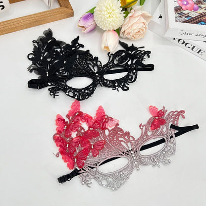 Butterfly Masquerade Mask Lightweight Gradient Party Mask Lace Half Face Mask Delicate For Birthday Party Wedding Costume Party