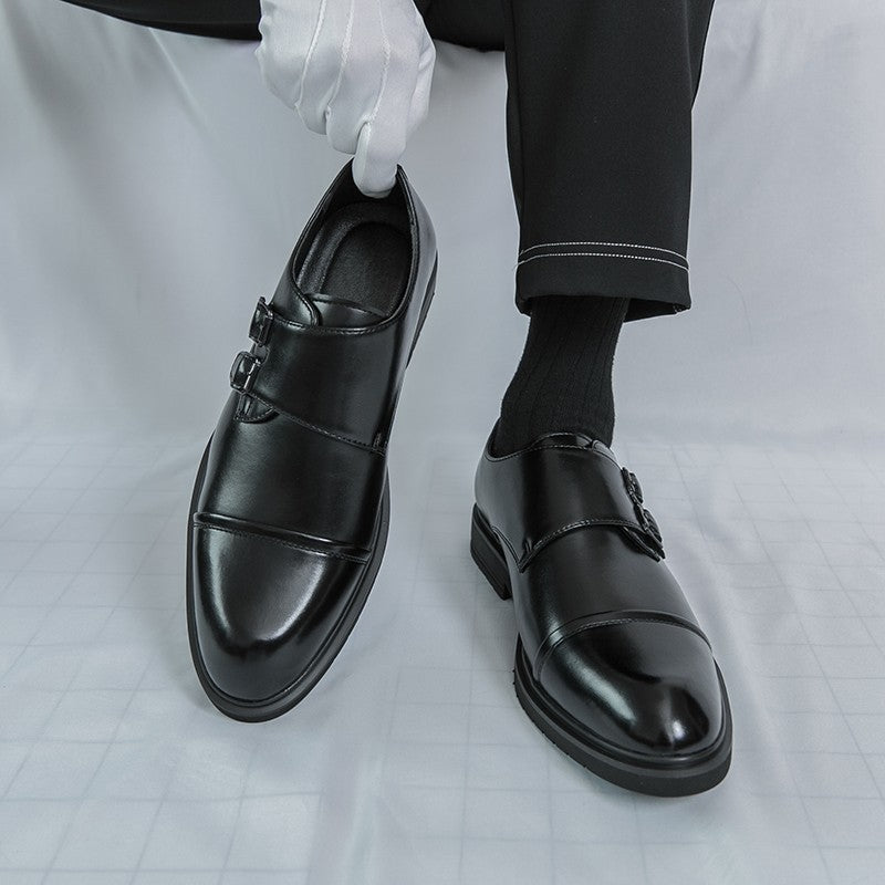 Brand New Men's Pointed Comfortable Business Banquet Oxford Shoes Fashion Spring Men's Breathable Casual Wedding Leather Shoes