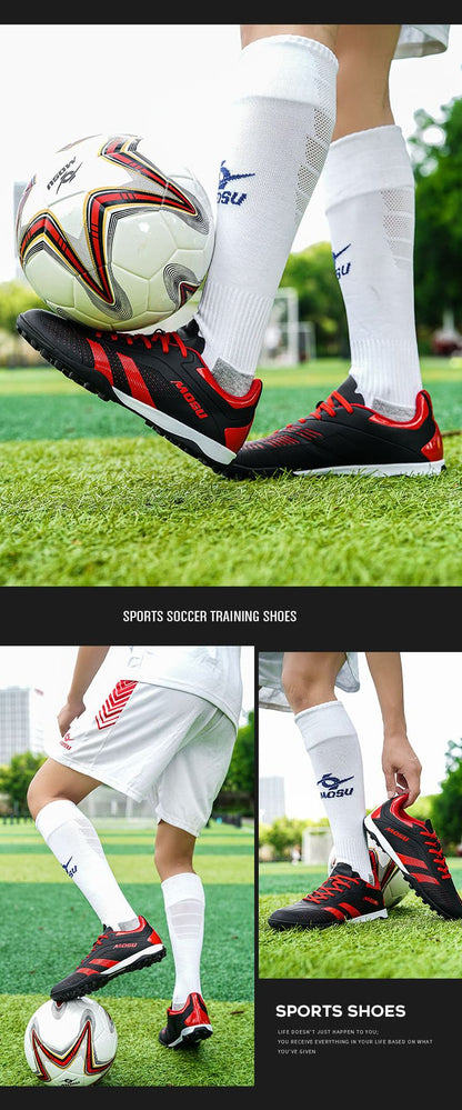 Men Original Football Shoes Professional Fast Soccer Shoes Society Cleats Low Cut Football Field Boots Sneaker Non-Slip Match