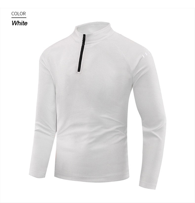 Running Long Sleeve T-shirt Reflective Men Sportswear Breathable Black Coat Gym Jogging Male Gym Fitness Spring Autumn Clothing