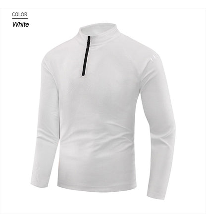 Running Long Sleeve T-shirt Reflective Men Sportswear Breathable Black Coat Gym Jogging Male Gym Fitness Spring Autumn Clothing