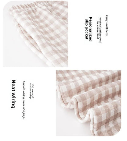 Thickened Air Cotton Sleep Pants Women's Autumn Winter Home Clothes Mid-aged Mom Warm Outerwear Large Size Home Pants