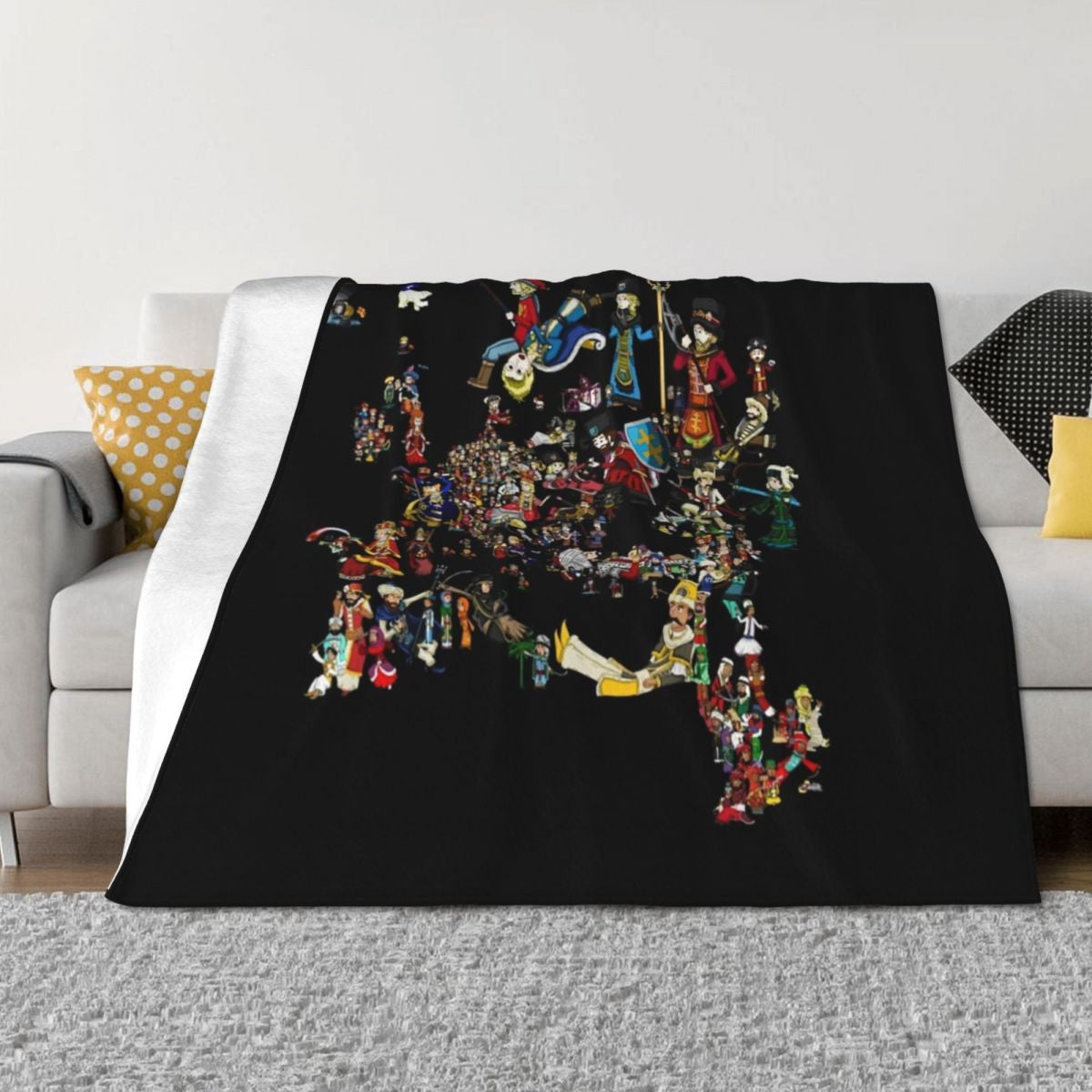 EUROPA UNIVERSALIS - National Personifications Map - 1444 Classic T-Shirt.png Throw Blanket Comforter Shaggy Weighted Blankets