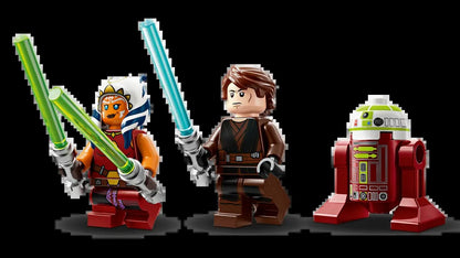 LEGO Star Wars 75401 Interceptador Jedi de Ahsoka, Brinquedo de Blocos de Montar para Crianças, Presente