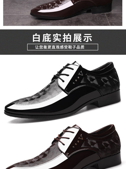 Oxfords Leather Men's Shoes Casual Dress Men Lace Up Breathable Formal Office for Man Big Size 38-48 Flats 2024