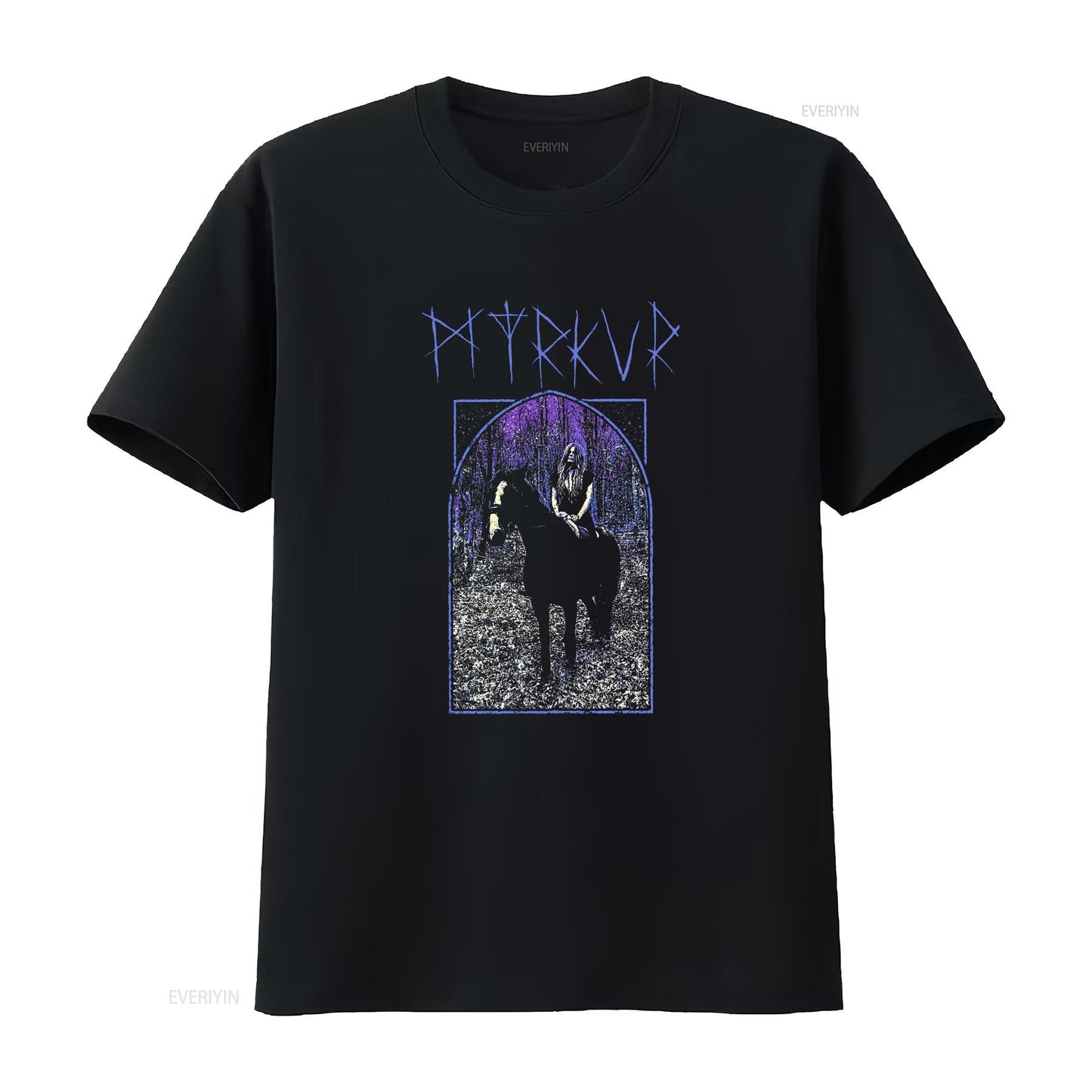 myrkur juniper T Shirt vintage Washed homme Stylish Unisex graphic designer clothes streetwear fashion Slightly Breathable