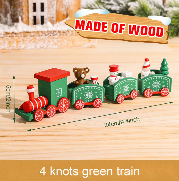Wooden/Plastic Train Christmas Ornament Merry Christmas Decoration For Home 2025 Xmas Gifts Noel Natal Navidad New Year 2026