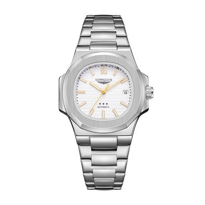 Men automatic watch business date mechanical watches waterproof stainless steel luminous luxury mens watch boyfriend gift