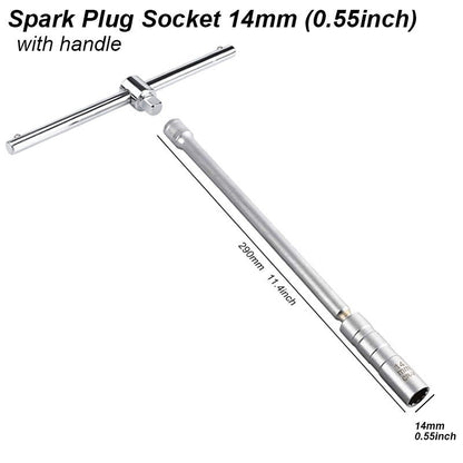 Chave Magnética Soquete Vela Ignição Ferramenta Cachimbo Articulada Extensor Longo Instalar Substituir Kit Reparo Torque Remover Folga 14mm 16mm Carro Automotivo