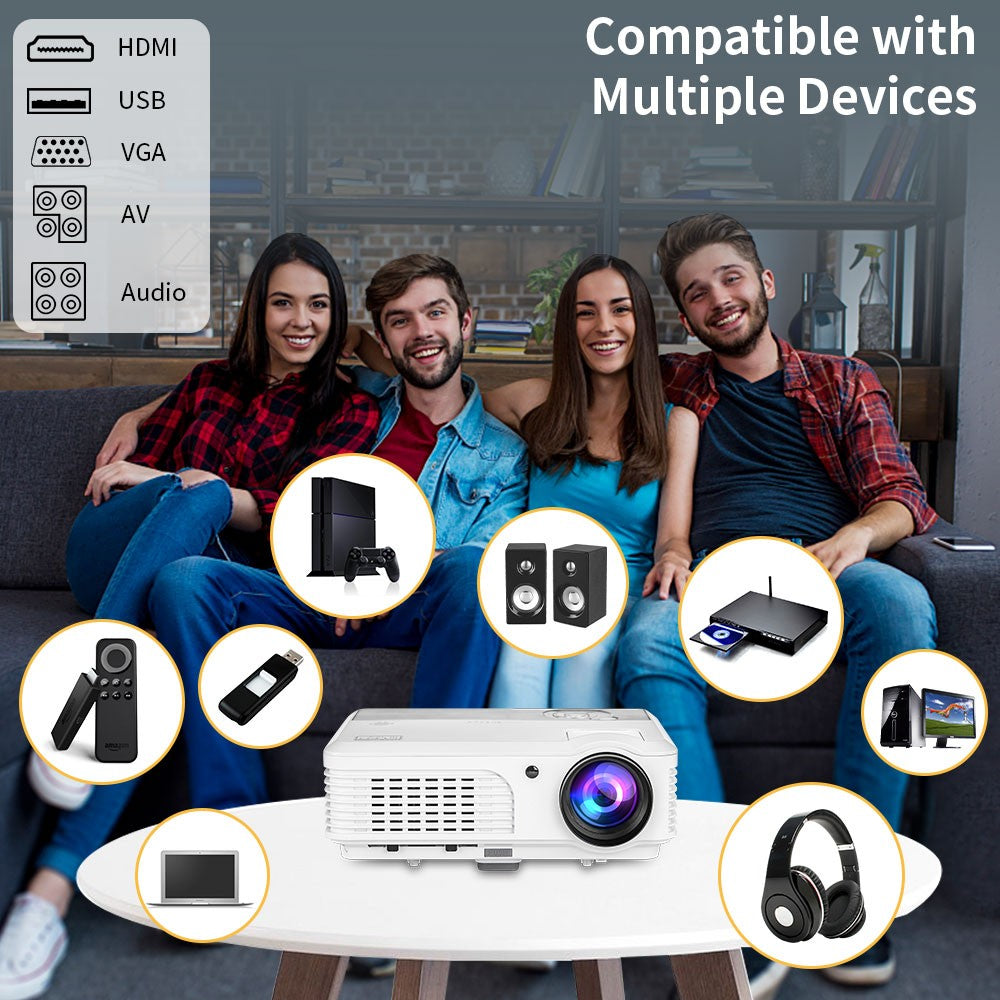 4K 10000 Lumens Android Beamer Projector Outdoors Full HD 1080P 8K Video Dolby Audio Home Theater WiFi Portable Proyector