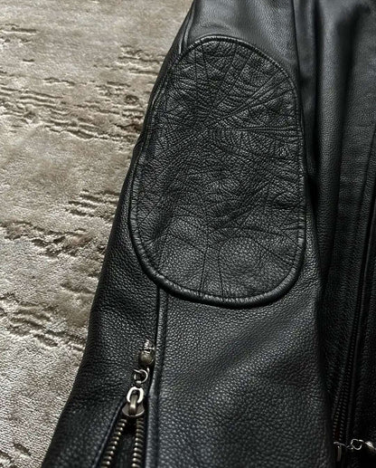 Affliction Jackets New Hip Hop Skull Embroidery Harajuku Fashion Pu Leather Men Jacket Long Sleeve Zipper Jacket Coat Streetwear