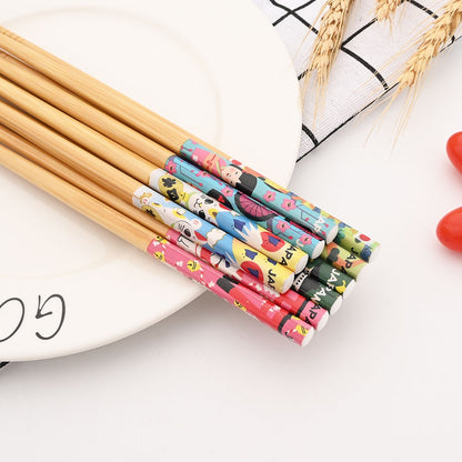 5 Pares de Hashis de Bambu Japoneses para Sushi Antiderrapante Utensílios de Mesa Reutilizáveis para Hot Pot Hashis Chineses Ferramentas de Cozinha