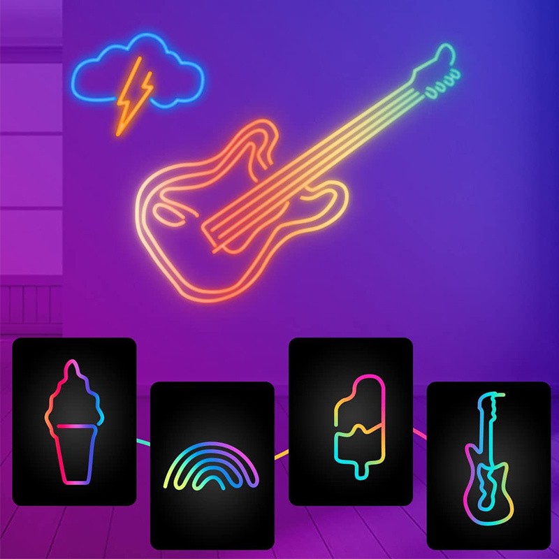 TUYA Neon LED Strip Lights 5V 72LEDs/M Silicone Neon Rope Light with Music Sync RGBIC Dreamcolor Chasing Strip Tape for Room