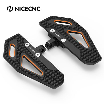 NICECNC Rider Footpeg Footrest For Harley Dyna Super Glide Custom 2006-2013 Street Bob Fat Bob Low Rider Wide Glide 1999-2017