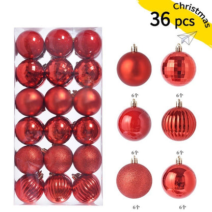 24pcs 3cm Christmas Balls Christmas Tree Ornaments Ball Xmas Hanging Tree Pendants Home Party Christmas Tree Decor New Year Gift
